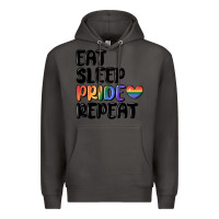 Smoke eat sleep pride repeat Premium Hoodie - MaliasSmallBusiness