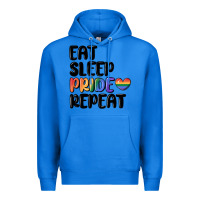 True Royal eat sleep pride repeat Premium Hoodie - MaliasSmallBusiness