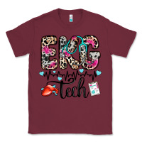 Burgundy ekg tech Classic Tee - Zillion Design Studio