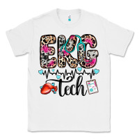White ekg tech Classic Tee - Zillion Design Studio