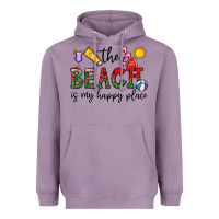 Lavender the beach is my happy place Heavyweight Hoodie - CowhideDigitalArt