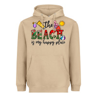 Mushroom the beach is my happy place Heavyweight Hoodie - CowhideDigitalArt