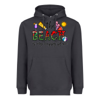 Smoke the beach is my happy place Heavyweight Hoodie - CowhideDigitalArt