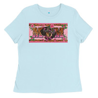 Baby Blue danchshund mom license plate template Ladies Tee - BarkalooDesign