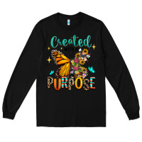 Black created with a purpose Long Sleeve Tee - RanaPortraitStore