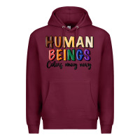 Burgundy human beings colors may vary Premium Hoodie - MaliasSmallBusiness