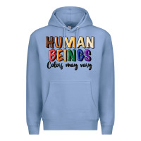 Colony Blue human beings colors may vary Premium Hoodie - MaliasSmallBusiness