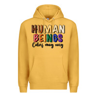 Mustard human beings colors may vary Premium Hoodie - MaliasSmallBusiness