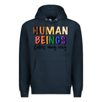 Navy human beings colors may vary Premium Hoodie - MaliasSmallBusiness