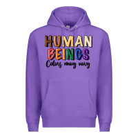 Purple human beings colors may vary Premium Hoodie - MaliasSmallBusiness