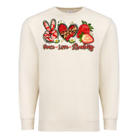Sandshell peace love strawberry Premium Sweatshirt - Artiststas