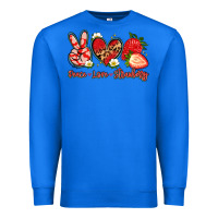 True Royal peace love strawberry Premium Sweatshirt - Artiststas