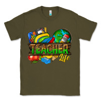 Army Green teacher life Classic Tee - texasbilliewilder