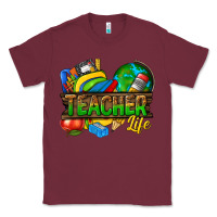 Burgundy teacher life Classic Tee - texasbilliewilder