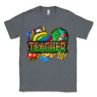 Charcoal Heather teacher life Classic Tee - texasbilliewilder