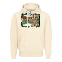 Sandshell merry and bright cockapoo Zipper Hoodie - RanaPortraitStore