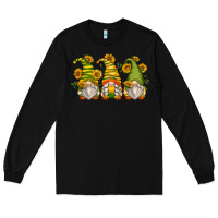 Black sunflower gnomes Long Sleeve Tee - Zillion Design Studio