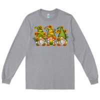 Heather Grey sunflower gnomes Long Sleeve Tee - Zillion Design Studio