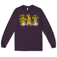 Plum sunflower gnomes Long Sleeve Tee - Zillion Design Studio