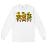 White sunflower gnomes Long Sleeve Tee - Zillion Design Studio