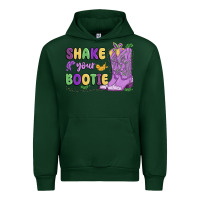 Forest Green shake your bootie mardi gras Urban Hoodie - MaliasSmallBusiness