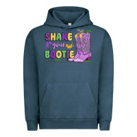 Pigment Midnight Navy shake your bootie mardi gras Urban Hoodie - MaliasSmallBusiness