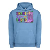Pigment Pebble Blue shake your bootie mardi gras Urban Hoodie - MaliasSmallBusiness