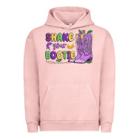 Pigment Salmon shake your bootie mardi gras Urban Hoodie - MaliasSmallBusiness