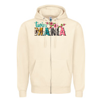 Sandshell twin mama with flowers Zipper Hoodie - texasbilliewilder