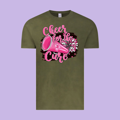 Cheer For The Cure Vintage Tee Designed By Barkaloodesign