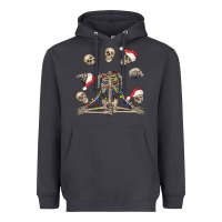 Smoke christmas human skeleton and skulls Heavyweight Hoodie - FaDigitalArtStudio