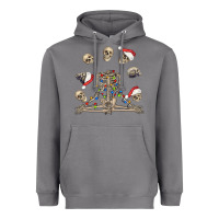 Storm christmas human skeleton and skulls Heavyweight Hoodie - FaDigitalArtStudio
