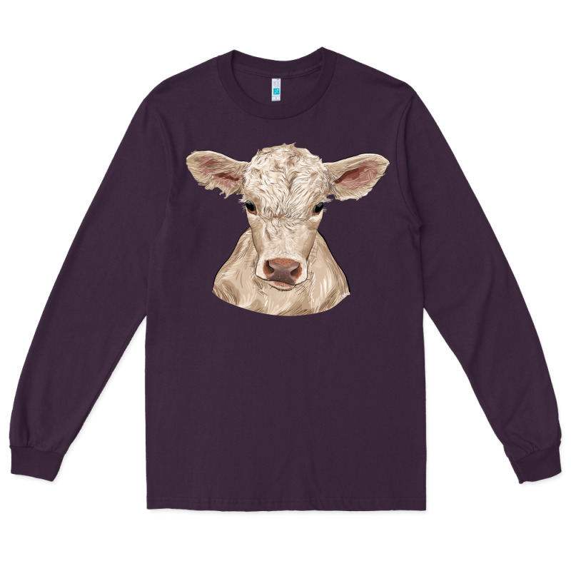 Charolais Calf Long Sleeve Tee by RanaPortraitStore | Teevron