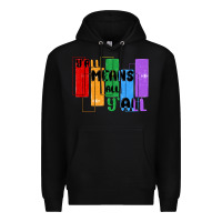 Black y'all means all y'all Premium Hoodie - MaliasSmallBusiness