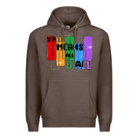Coffee y'all means all y'all Premium Hoodie - MaliasSmallBusiness