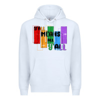 White y'all means all y'all Premium Hoodie - MaliasSmallBusiness