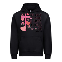 Black we love because he first loved us Urban Hoodie - MaliasSmallBusiness