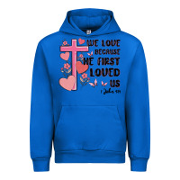 Cobalt we love because he first loved us Urban Hoodie - MaliasSmallBusiness
