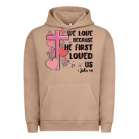 Pigment Burro we love because he first loved us Urban Hoodie - MaliasSmallBusiness