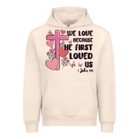 Sandshell we love because he first loved us Urban Hoodie - MaliasSmallBusiness