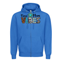 True Royal tired mom vibes Zipper Hoodie - texasbilliewilder