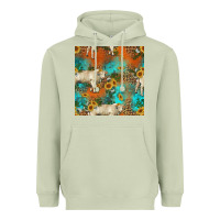 Matcha western charolais cow seamless pattern Heavyweight Hoodie - HRA Design Shop