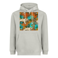 Moon Dust western charolais cow seamless pattern Heavyweight Hoodie - HRA Design Shop