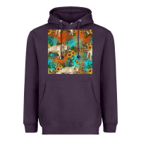 Plum western charolais cow seamless pattern Heavyweight Hoodie - HRA Design Shop