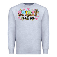 Heather Grey spirit lead me Premium Sweatshirt - Artiststas