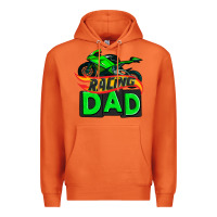 Carrot racing dad with racing motorcycle Premium Hoodie - AdoDesignShop