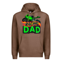 Chestnut racing dad with racing motorcycle Premium Hoodie - AdoDesignShop