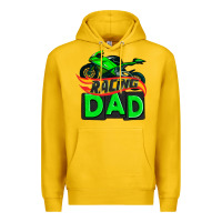 Lemon racing dad with racing motorcycle Premium Hoodie - AdoDesignShop