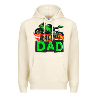 Tofu racing dad with racing motorcycle Premium Hoodie - AdoDesignShop