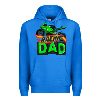 True Royal racing dad with racing motorcycle Premium Hoodie - AdoDesignShop